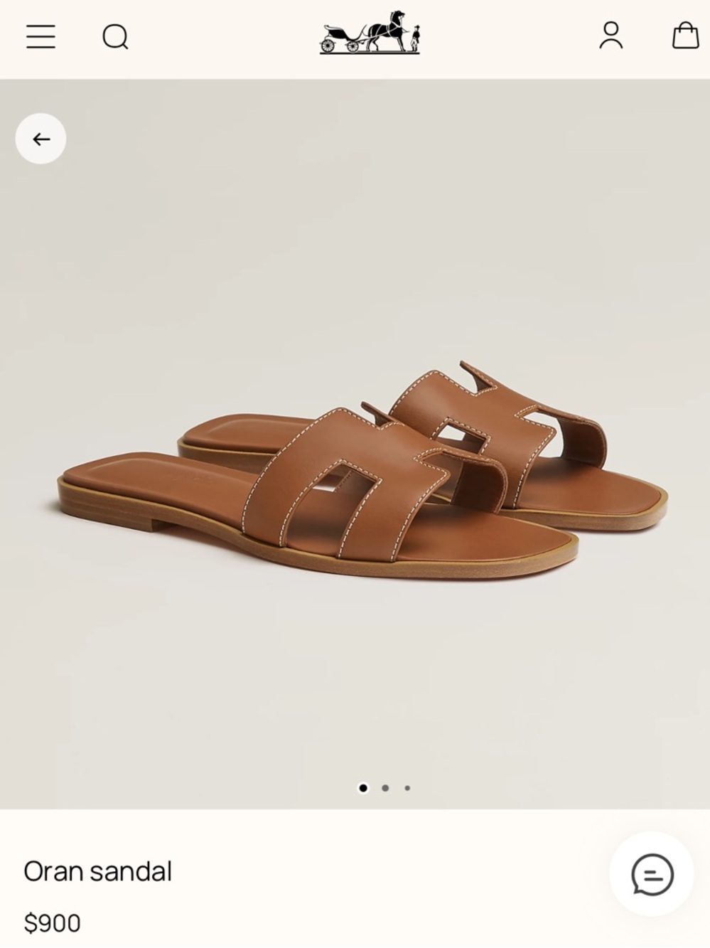 Hermes Oran Sandal - gold